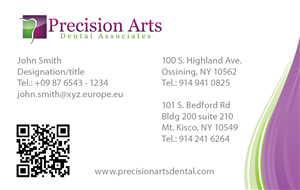 Design de Carte de Visite par FCJ_GRAPHICS pour Precision Arts Dental Associates | Design : #3746270