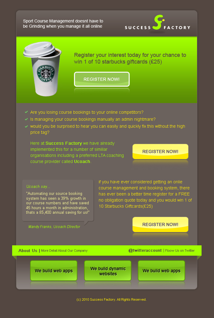 Newsletter-Design von harry boo für Success Factory | Design #119778