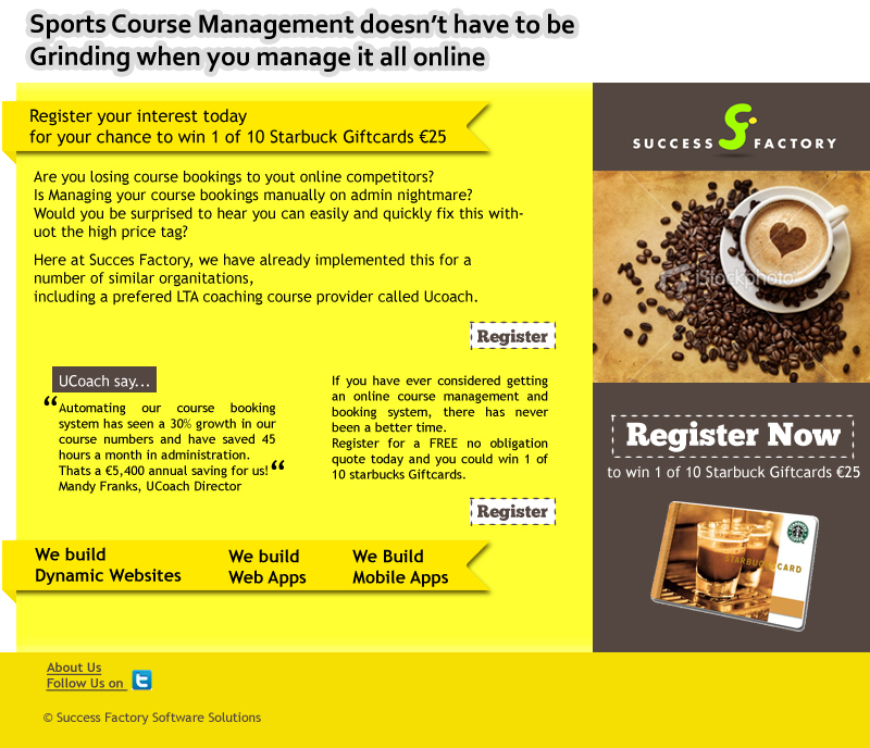 Newsletter Design by ajibari for Success Factory | Design #120072