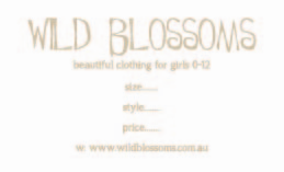 Business Card Design by Sam for Wild Blossoms | Design: #3738656