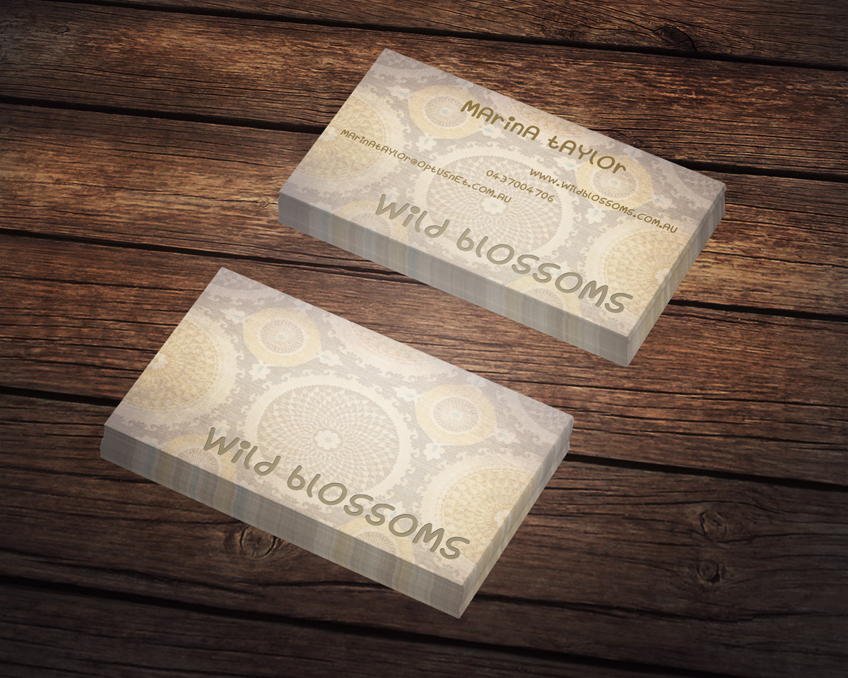 Business Card Design by Ron Mickey for Wild Blossoms | Design #3682044