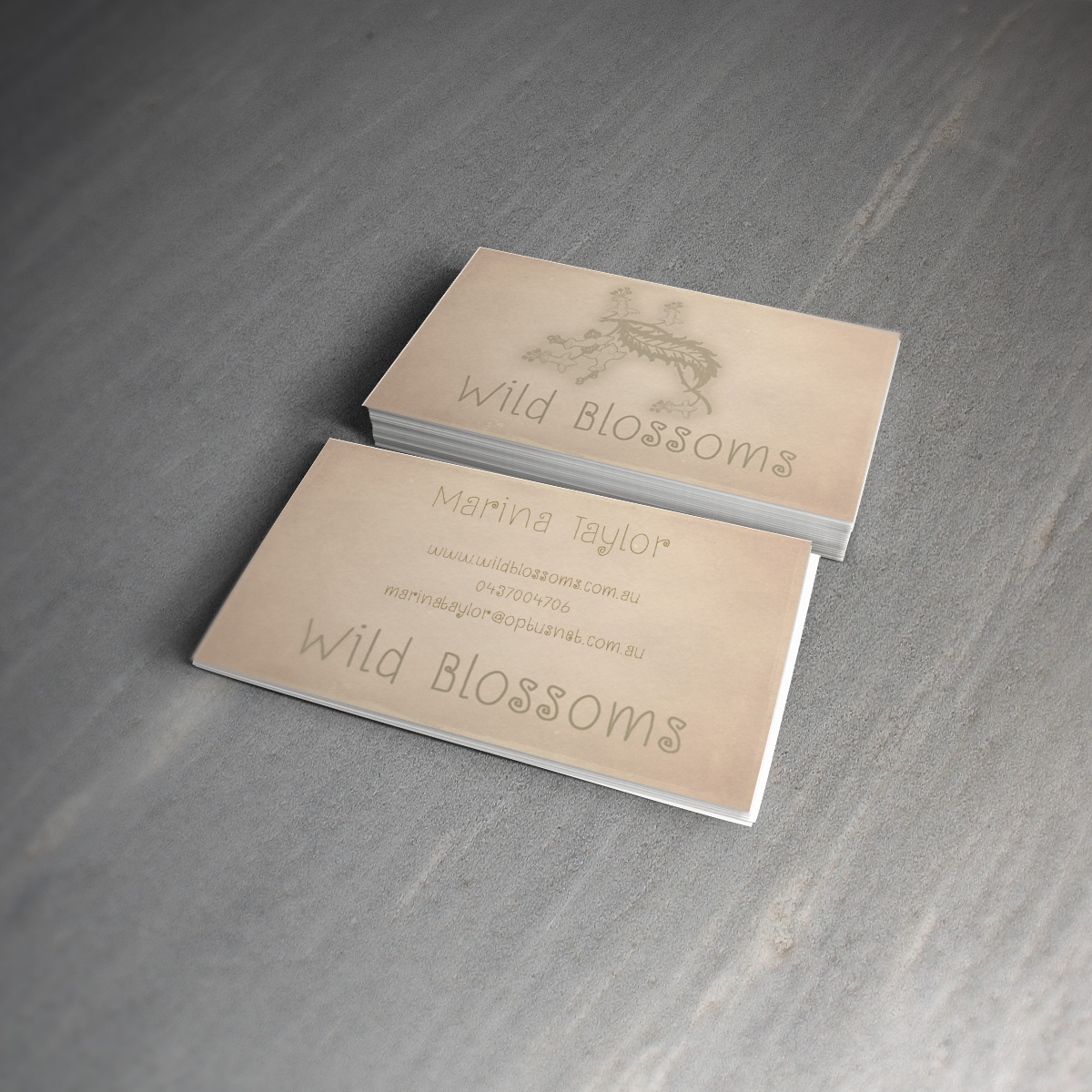 Business Card Design by Ron Mickey for Wild Blossoms | Design #3682471