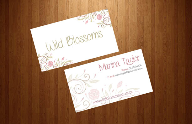 Business Card Design by Gabriela Ag. for Wild Blossoms | Design #3685652