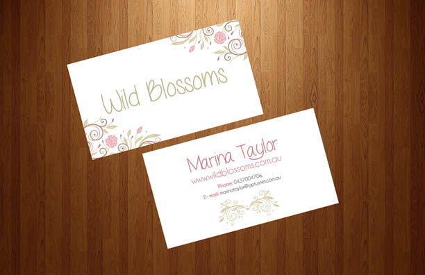 Business Card Design by Gabriela Ag. for Wild Blossoms | Design #3685653