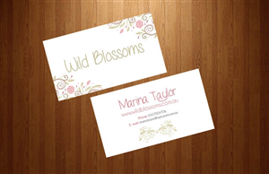Business Card Design by Gabriela Ag. for Wild Blossoms | Design: #3685653