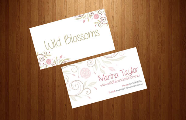Business Card Design by Gabriela Ag. for Wild Blossoms | Design #3685656