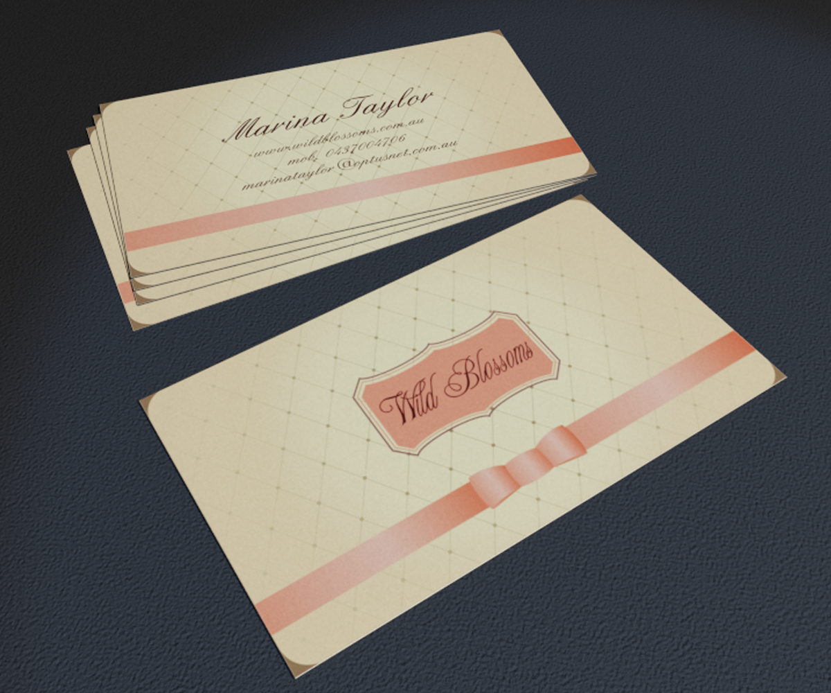 Business Card Design by Tamriko for Wild Blossoms | Design #3682172