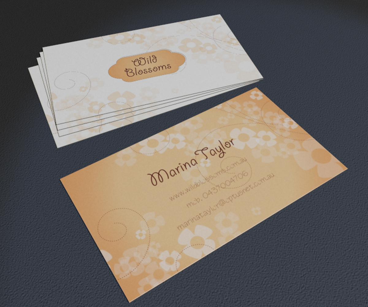 Business Card Design by Tamriko for Wild Blossoms | Design #3682217