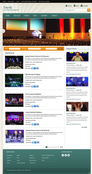 Wordpress Design by pb for Event | Design: #964013