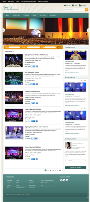 Wordpress Design by pb for Event | Design: #967640