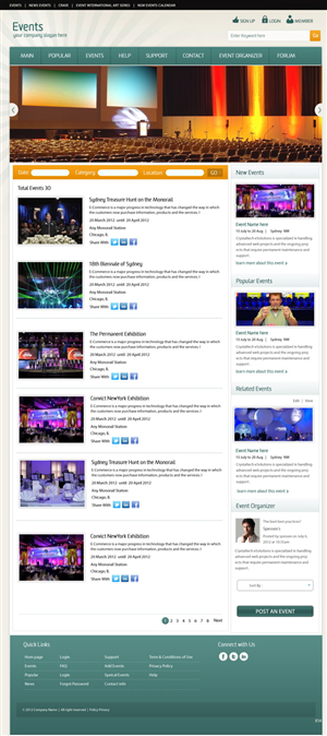 Wordpress Design by pb for Event | Design: #971411