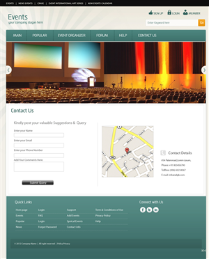 Wordpress Design by pb for Event | Design: #982154