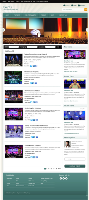 Wordpress Design by pb for Event | Design: #982156