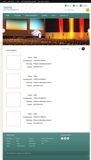 Wordpress Design by pb for Event | Design: #993093