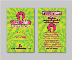 VIBELICIOUS Business Card Design | Business Card Design by galleria.by.leah