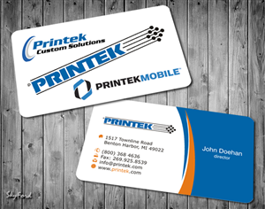 Design de Carte de Visite par SKYdesign pour Printek, LLC | Design : #963884