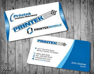 Design de Carte de Visite par SKYdesign pour Printek, LLC | Design : #963888