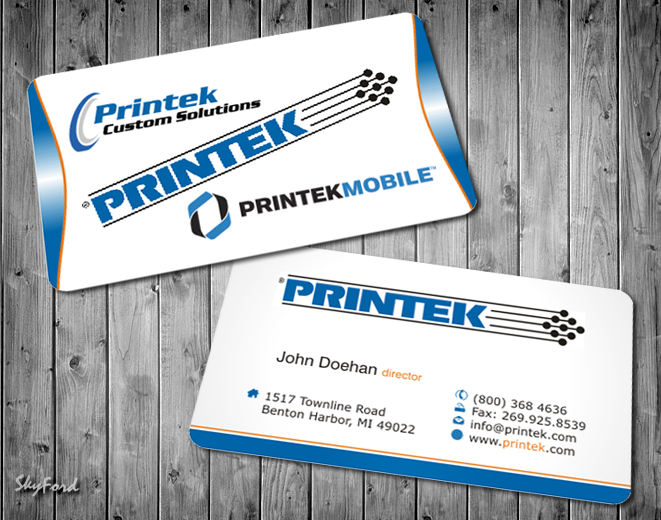 Business Card Design by SKYdesign for Printek, LLC | Design #963889