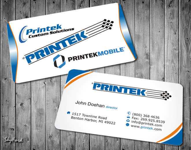 Design de Carte de Visite par SKYdesign pour Printek, LLC | Design #963890