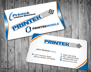 Design de Carte de Visite par SKYdesign pour Printek, LLC | Design : #963890