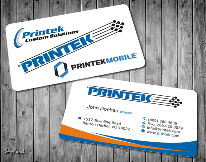 Business Card Design by SKYdesign for Printek, LLC | Design #963891