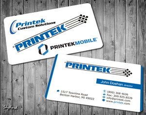 Design de Carte de Visite par SKYdesign pour Printek, LLC | Design : #963895