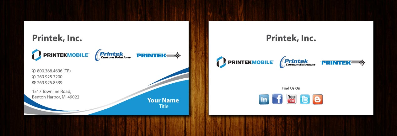 Diseño de Tarjeta de Presentación por Sbss para Printek, LLC | Diseño #963129