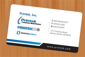 Diseño de Tarjeta de Presentación por Sbss para Printek, LLC | Diseño: #963134