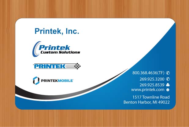 Business Card Design by Sbss for Printek, LLC | Design #963135