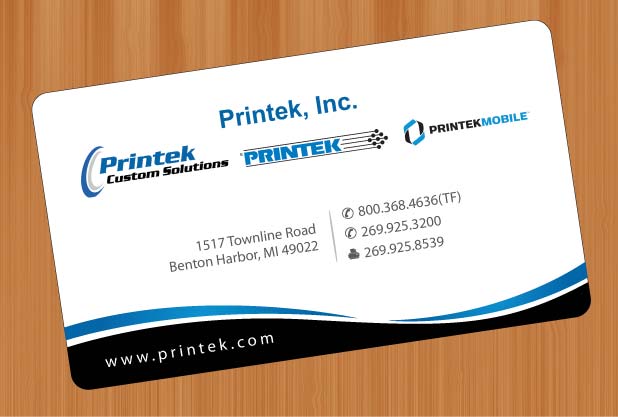 Diseño de Tarjeta de Presentación por Sbss para Printek, LLC | Diseño #963136