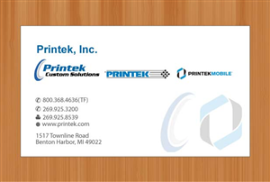 Diseño de Tarjeta de Presentación por Sbss para Printek, LLC | Diseño: #963137
