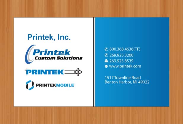 Diseño de Tarjeta de Presentación por Sbss para Printek, LLC | Diseño #963141