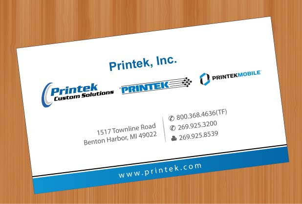 Diseño de Tarjeta de Presentación por Sbss para Printek, LLC | Diseño #963142