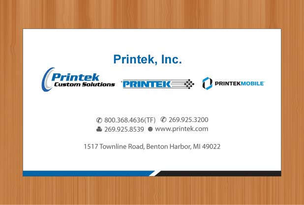 Business Card Design by Sbss for Printek, LLC | Design #963143