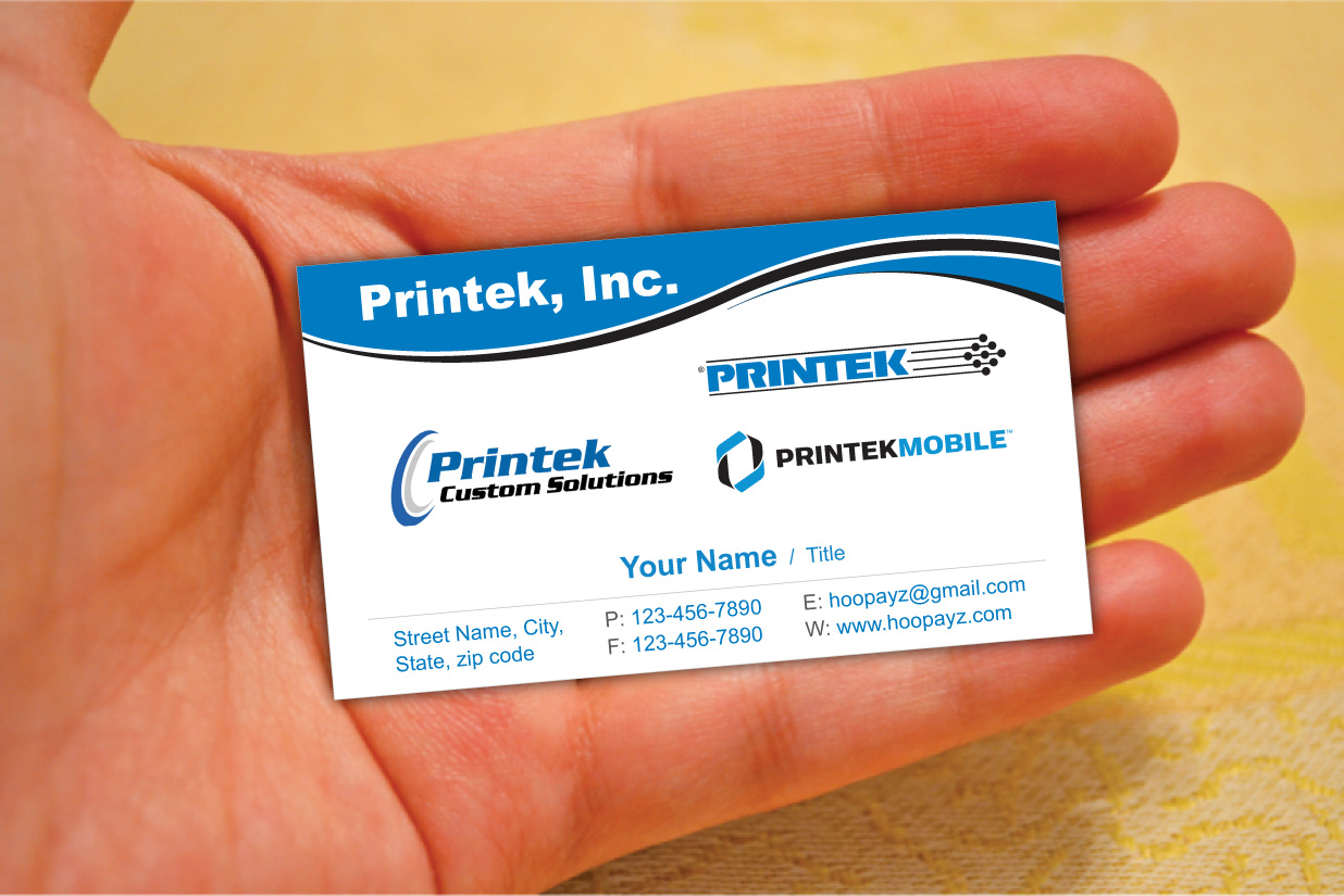 Diseño de Tarjeta de Presentación por Sbss para Printek, LLC | Diseño #963154