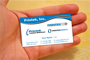 Diseño de Tarjeta de Presentación por Sbss para Printek, LLC | Diseño: #963154