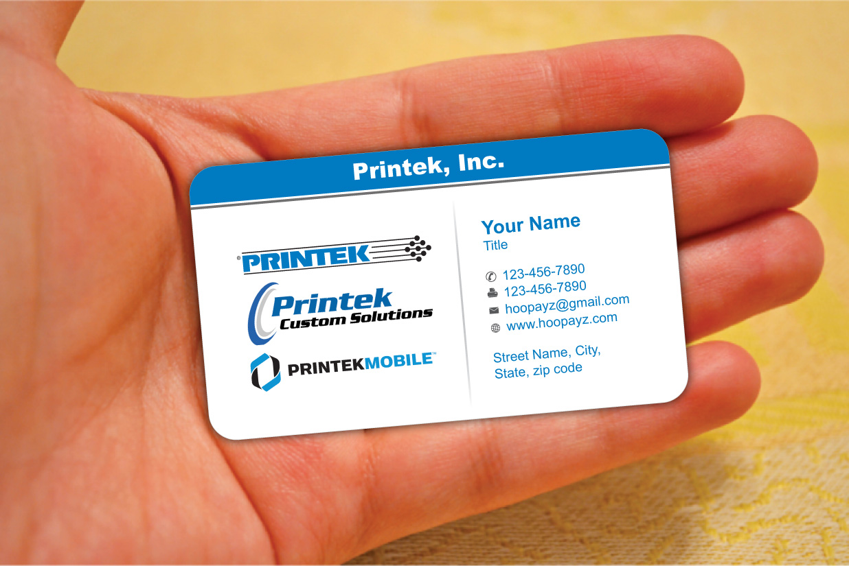Business Card Design by Sbss for Printek, LLC | Design #963156