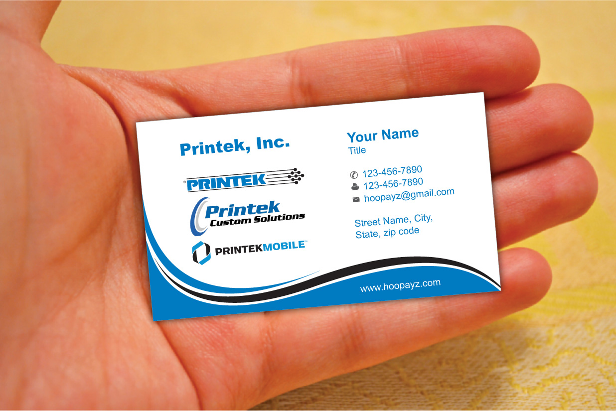 Business Card Design by Sbss for Printek, LLC | Design #963164