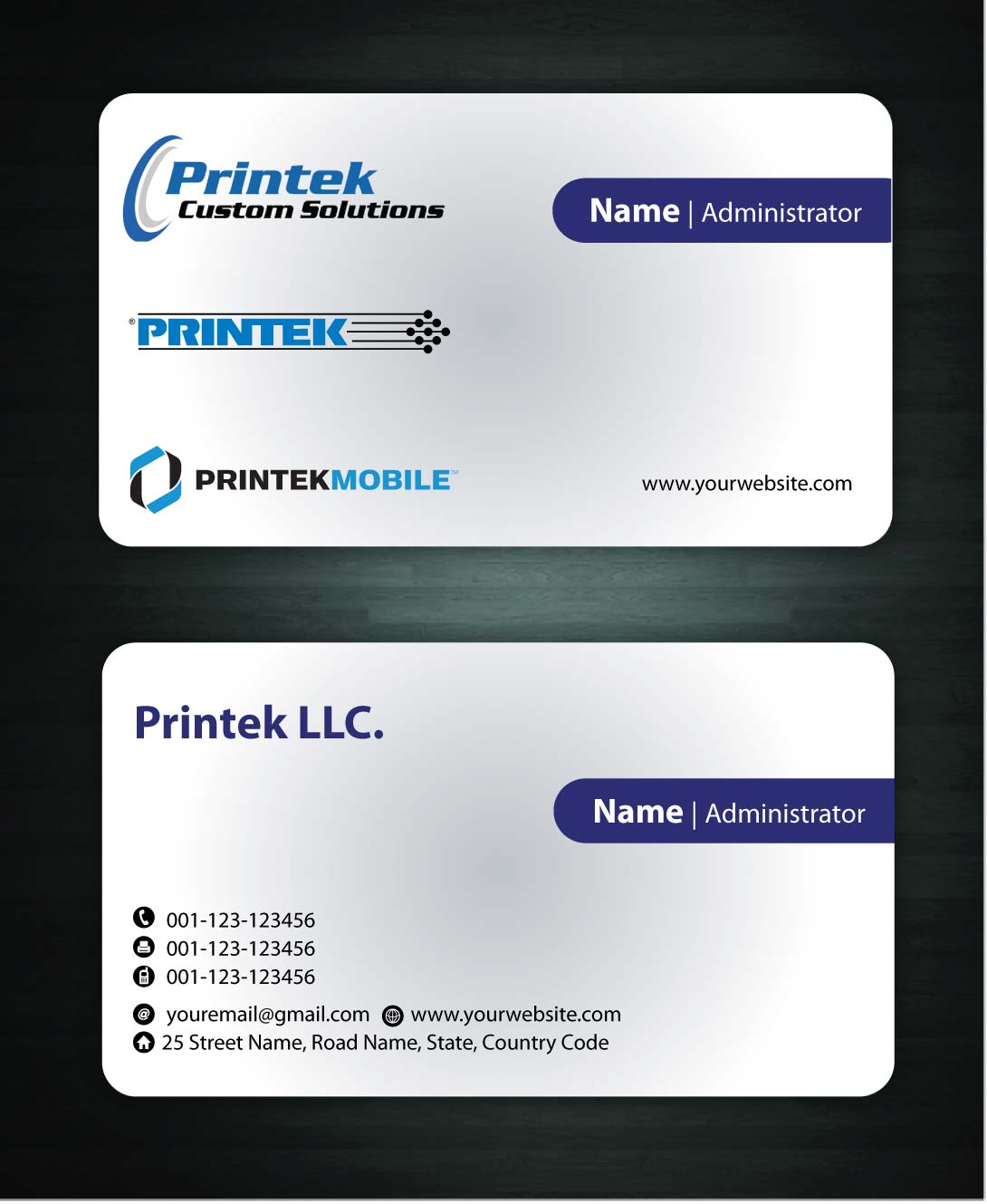 Diseño de Tarjeta de Presentación por Sbss para Printek, LLC | Diseño #963540