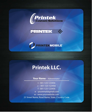 Diseño de Tarjeta de Presentación por Sbss para Printek, LLC | Diseño: #963541