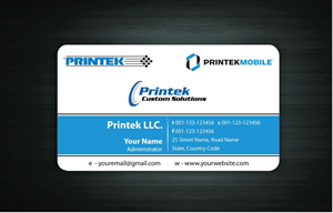 Diseño de Tarjeta de Presentación por Sbss para Printek, LLC | Diseño: #963542
