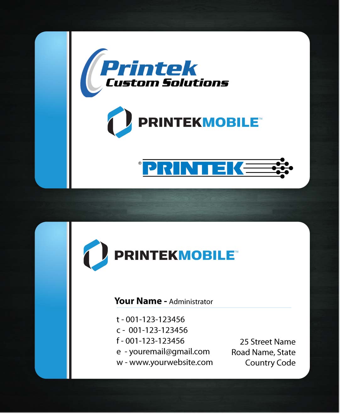 Diseño de Tarjeta de Presentación por Sbss para Printek, LLC | Diseño #963546