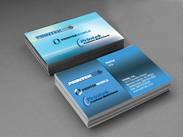 Business Card Design by Inventive_Jewel for Printek, LLC | Design #963896