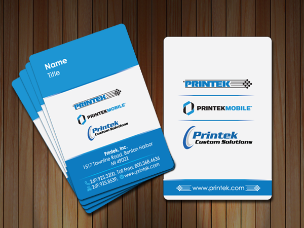 Business Card Design by Inventive_Jewel for Printek, LLC | Design #965277