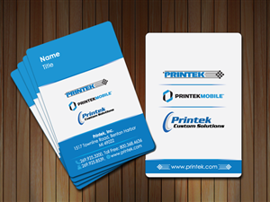 Diseño de Tarjeta de Presentación por Inventive_Jewel para Printek, LLC | Diseño: #965277