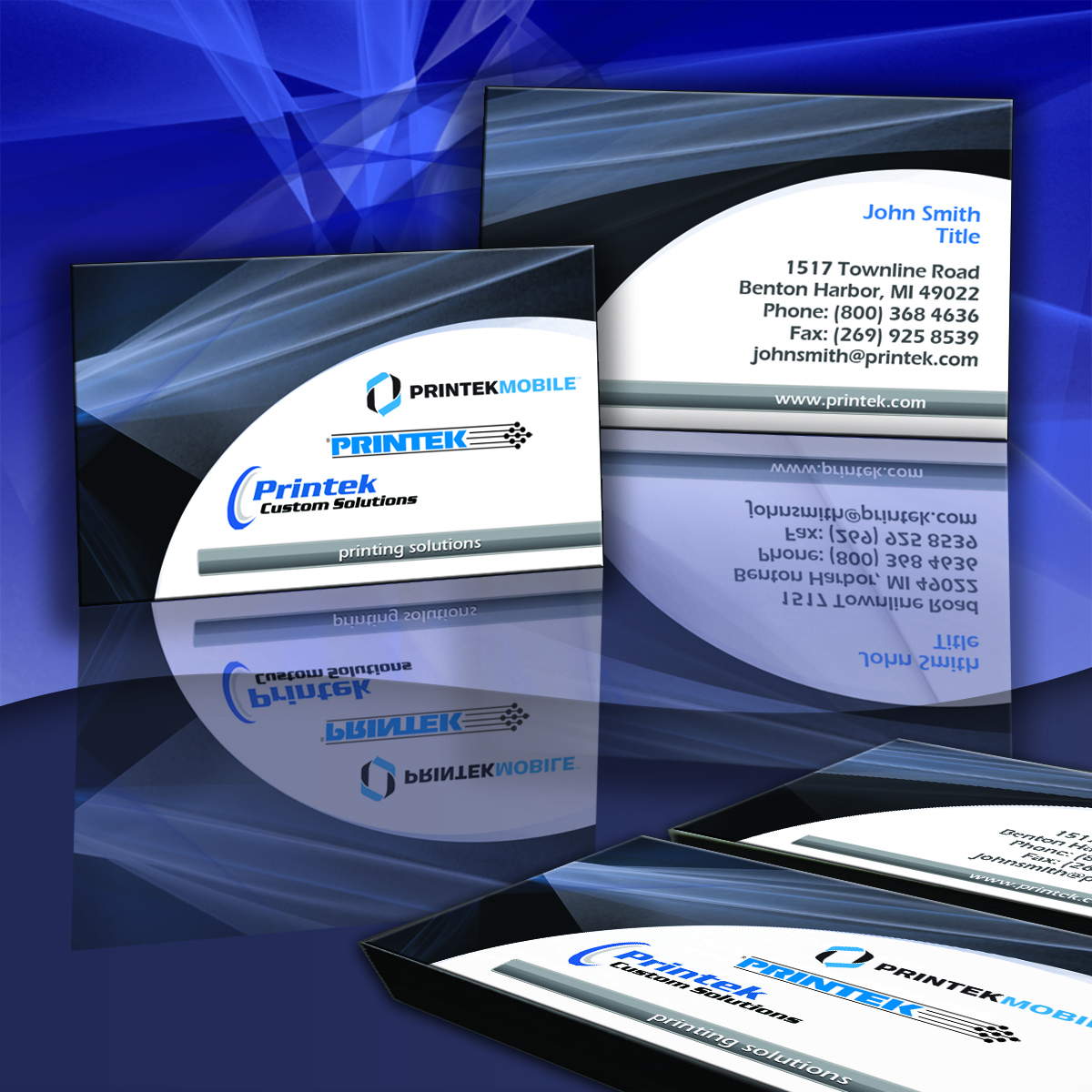 Business Card Design by wall-jamboree for Printek, LLC | Design #979769