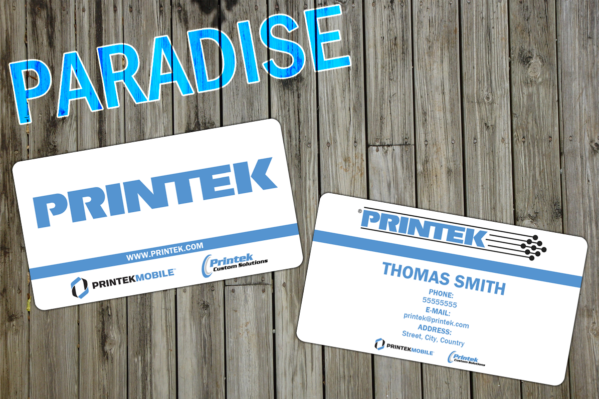 Diseño de Tarjeta de Presentación por Paradise para Printek, LLC | Diseño #978838