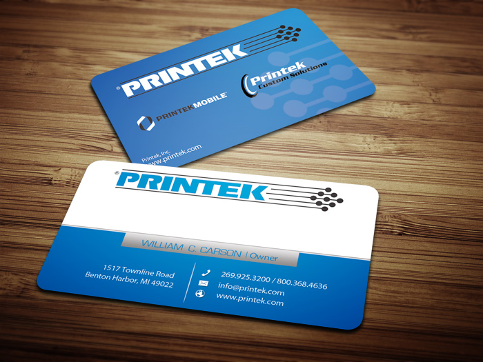 Business Card Design by antigrafis for Printek, LLC | Design #964473