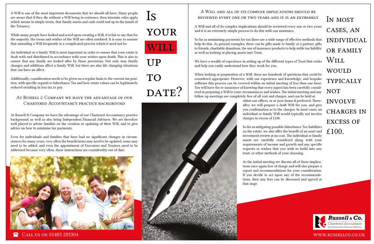 Flyer Design by RedOne22 for Russell & Co | Design #3752280