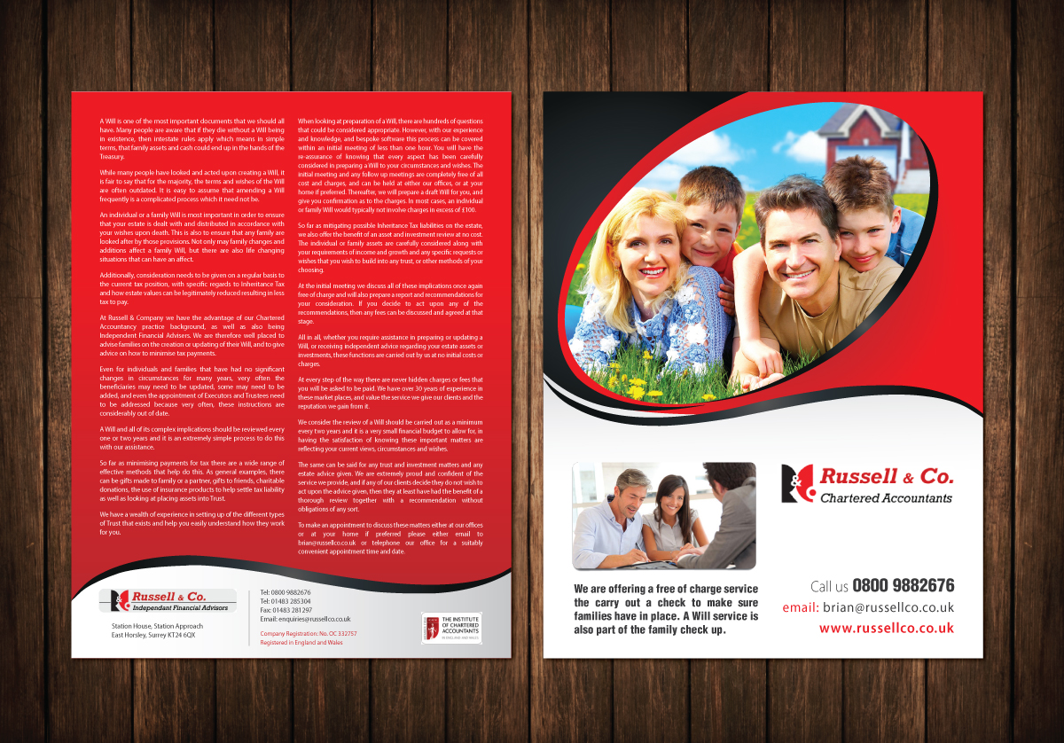Flyer Design by meet007 for Russell & Co | Design #3752690